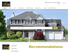 Tablet Screenshot of northernvirginiahomehunters.com